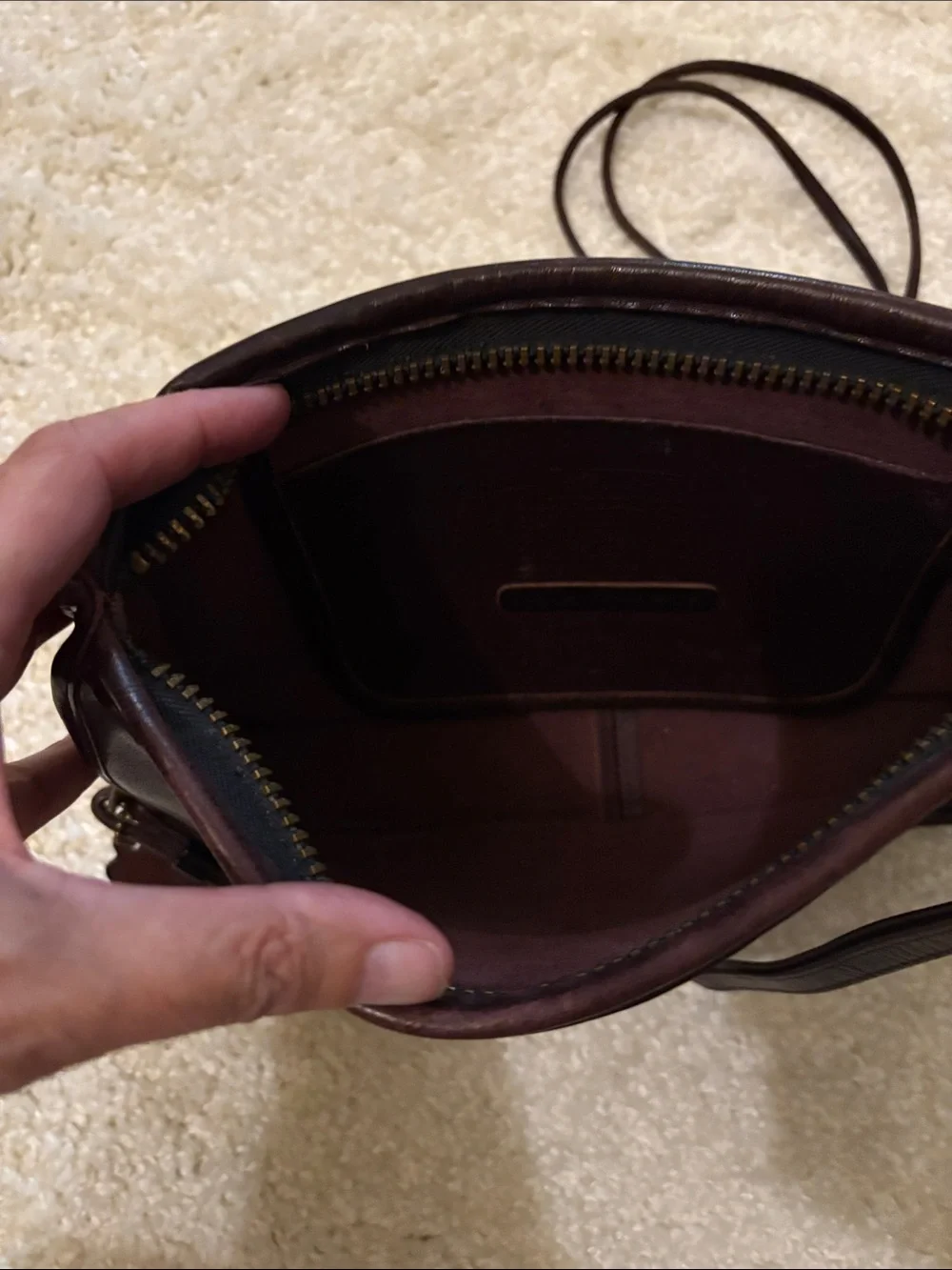 Coach vintage - Dark Brown zipper closure bag